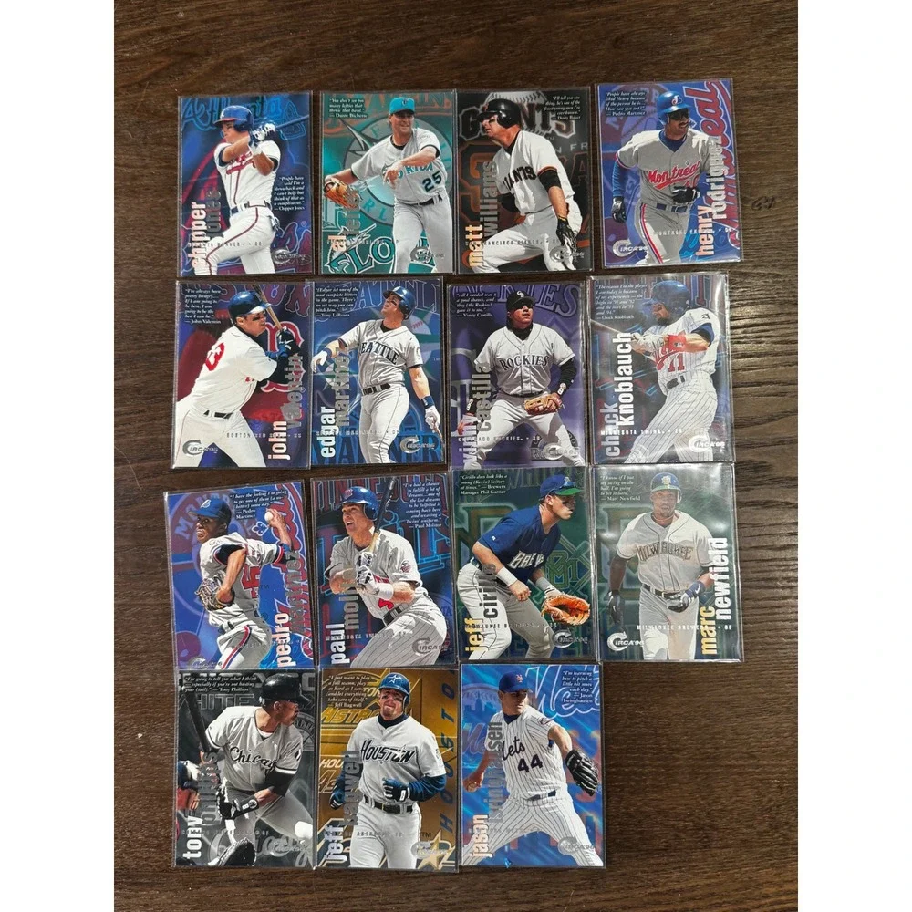 15‎ Card 1996 Circa Baseball Lot Chipper Jones Edgar Martinez Pedro Martinez MLB